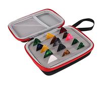 Knadgbft 15PCS Guitar Picks with All Thickness 0.75 mm for Acoustic, Classical, Electric, Bass Guitar with Storage Bag,Red