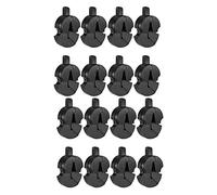 Knadgbft 16PCS Tourte Style Violin Mute for All Violins Small Violas Ultra Practice Black
