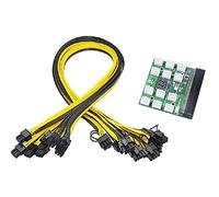 Knadgbft 17 Pcs 6Pin to 8Pin Btc Mining Power Cords Power Module Breakout Board for 750W 1200W Psu Server Power Conversion