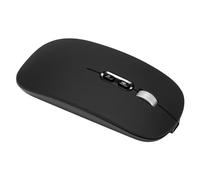 Knadgbft 2.4G Wireless Mouse Rechargeable Silent Ultra-Thin USB Optical Mouse 1600 DPI Portable USB Computer Mice(Black)