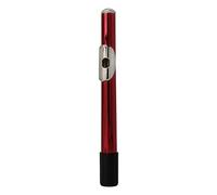 Knadgbft 22.5cm Nickel Plated Metal Flute Head Joint Headjoint Mouthpiece Replacement Woodwind Instrument Accessories,Red