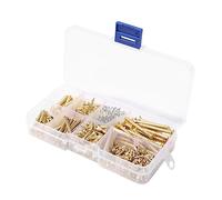 Knadgbft 226Pcs Electric Kit for Pickguard Back Plate Mount Bolt DIY Tool Musical Instruments Part Gold