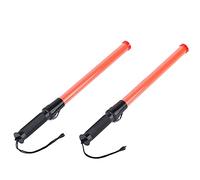 Knadgbft 2Pack 21Inch Signal Traffic Safety Led Light Traffic Wands for Parking Guides