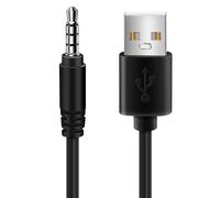 Knadgbft 3.5mm Plug AUX Audio Jack to USB 2.0 Male Charger Cable Adapter Cord for Car MP3