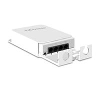 Knadgbft 3 Port POE Extender 10/100Mbps 1 to 3 Network Switch Repeater with IEEE802.3Af Plug&Play for PoE Switch NVR IP Camera Durable Easy Install Easy to Use