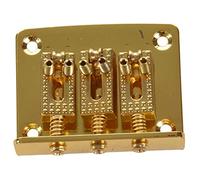 Knadgbft 3 String Guitar Ball String Bridge Bridge Pull String Hard Tail Guitar Bridge Tail 3 String Guitar Replacement Gold