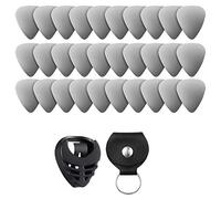 Knadgbft 32Pcs Metal Guitar Picks Set Includes Guitar Picks and Picks Holder Case Storage Bag for Guitar, Bass and Ukulele