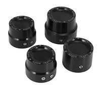 Knadgbft 4 Pcs Black Aluminum Rough Craft Carving Front & Rear Axle Nut Covers Fit for Sportster XL883 XL1200 Touring V-Rod