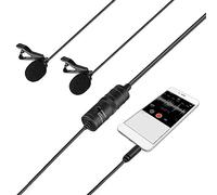 Knadgbft 4M Professional Condenser Lavalier Microphone for SLR Photography Interview Recording Lapel Mictophone