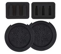 Knadgbft 4Pack Guitar String Muter and Sound Hole Cover Set Fit for 38/39 40/41 Inch Acoustic Guitar Feedback Buster Prevention
