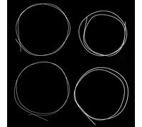 Knadgbft 4pcs/set White Durable Nylon Ukulele Strings Replacement Part for 21 inch 23 inch 26 inch Stringed Instrument