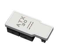 Knadgbft 4X8Pin 40 Series Graphics Card ATX3.0 12VHPWR 12+4P 600W 180 Degree Power Converter for 4080 4090 Graphics Card Silver