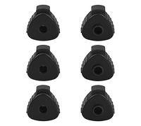 Knadgbft 6 Pcs Plastic Cymbal Nut, Cymbal Nut for Percussion Drum Kit,Percussion Replacement Accessories(Black)