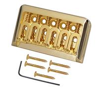 Knadgbft 6 String Fixed Electric Guitar Bridge Zinc Alloy String Fixed Bridge for Electric Guitar Bridge Accessories, 1