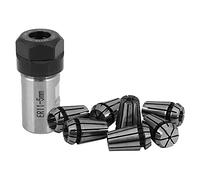 Knadgbft 7pcs Steel ER11 Spring Collet 1/2/3/4/5/6/7mm with 5mm ER11A Extension Rod Motor Shaft Holder
