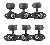 Knadgbft A Set Vintage Acoustic Guitar String Tuning Pegs Guitar Tuners Knobs 3R3L Black
