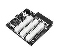 Knadgbft ATX 12X 6Pin Power Breakout Board 12Amp/1800Watts Power Board with Flash LED for Power Supply and ETH/BTC Mining