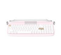 Knadgbft B309 Bluetooth Wireless Keyboard Portable Retro Keyboard Dual-Mode Keyboard for Laptop Tablet Phone Charging Models Pink