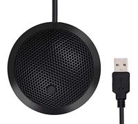 Knadgbft Conference USB Microphone,Omnidirectional Condenser PC Microphone with Mute Button LED Indicator,Plug&Play,for Game,Etc