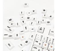 Knadgbft Convenient Personalise 137 Keys PBT Keycaps Portable Useful for DIY Sublimation Mechanical Keycap,D