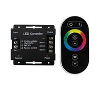 Knadgbft DC12-24V LED Strip Light RF Touch Remote Controller Dimmer for 5050 RGB Tape Lights Adjust Brightness