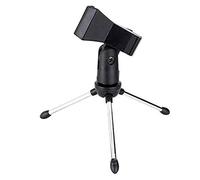 Knadgbft Desktop Microphone Stand Holder Foldable Tripod for Podcasts,Online Chat,Conferences,Lectures,Meetings,and More