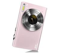 Knadgbft Digital Camera with Auto Focus, 2.7K 48MP Camera with 2.8 Inch Screen Stylish Camera for Teens-Pink