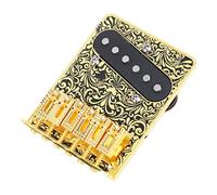Knadgbft Electric Guitar Roller Saddle Bridge with Guitar Pickup for TL Guitar Accessories