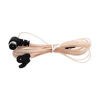 Knadgbft FM Broadcast Antenna 75 Ohm Dipole Indoor T Antenna Aerial Male F-Type Connector Transmitting FM Antenna Transparent Double Parallel Male