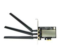 Knadgbft for Broadcom Bcm94360CSAX Bcm943602CS Bcm94331CSAX WLAN Card Desktop PCI-E Converter Adapter + Antenna for WiFi Card