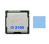 Knadgbft For Core I3 2100 CPU LGA1155 Processor+Thermal Pad 3MB Dual Core Desktop CPU for B75 USB Mining Motherboard
