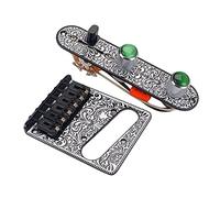 Knadgbft For TL Electric Guitar Roller Saddle Bridge and 3 Way Wired Loaded Prewired Control Plate Guitar Accessories