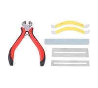 Knadgbft Guitar Clean Polish Tools 6 Pieces Professional Luthier Tools Repair Kit Fret Cutter Wire Guitar Tool Set
