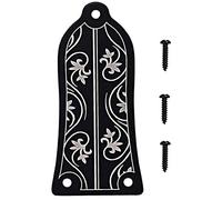 Knadgbft Guitar Truss Rod Cover GR34 Truss Rod Shape Case for Electric Guitar (Black)
