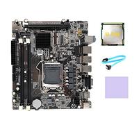 Knadgbft H55 Motherboard Accessories Kits LGA1156 Supports I3 530 I5 760 Series CPU DDR3 Memory+I3 540 CPU+SATA Cable+Thermal Pad