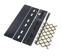 Knadgbft LED Clock Glow Hollow Nordic Simple DIY Kit WiFi Connection Control USB Powered 5V