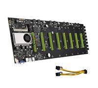 Knadgbft Low Power Consumption BTC-D37 Motherboard with 1 8-Pin Female to Dual 8-Pin (6+2) Male 8.35-Inch Power Cord