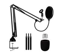 Knadgbft Microphone Boom, Adjustable Suspension Arm Scissor Microphone Stand,for Blue Snowball, and Other Microphones