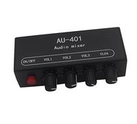 Knadgbft Multi-Source AU-401 DC 5V-12V Stereo Audio Mixer 4 Input 1 Output Individually Controls Board Sound Without Cable