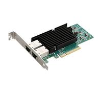 Knadgbft PCIE 8X Server Network Card X540 Chip Network Card 10G 2 Port Etherent Network Card RJ45 LAN Adapter
