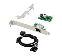 Knadgbft PCIe Ethernet Card Adapter M.2 B & M-Key to Gigabit 1000Mbps with RJ-45 Port for Desktop Computers and Laptops