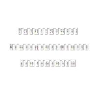 Knadgbft Piano Keyboard Silicone Sticker for Beginners Kids Removable,88-Key Full Size Piano Key Labels(Multicolor)