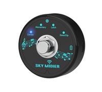 Knadgbft Rechargeable MIDI Foot Controller Portable MIDI Foot Controller Pedal Wireless MIDI System