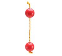 Knadgbft Rhythmic Ball,Egg Shaker Double Percussion,Kashaka Instrument,Musical Ball Drum Ball, Shaker Rattle,Red