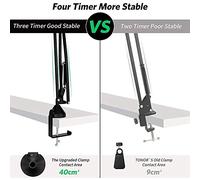 Knadgbft Rotation Installation Studio Microphone Arm with Suspension Scissors Bracket,for Blue Snowball & Blue Nano,Etc