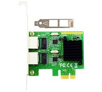 Knadgbft RTL8111G Chip PCI-E X1 Gigabit Dual Port Network Card Desktop Wired Computer Network Card NA8111G-T2
