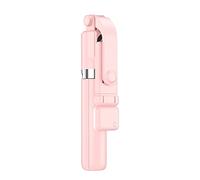 Knadgbft Selfie Stick-Degree Photo Holder Tripod Live Broadcast with Remote Control Lamp Tripod Expandable Monopod,1.1M Pink