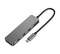 Knadgbft Type C HUB 4 Ports USB 3.0 Adaptor Splitter 5Gbps High-Speed Transmission Docking Station for Laptops