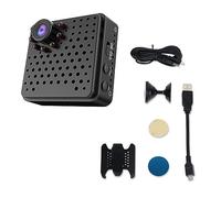 Knadgbft Ultra HD 1080P Camera Outdoor Sports Aerial Photography Back Clip Camera Security Monitoring Wireless 2.4GHz Wifi Camera Durable Black