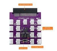 Knadgbft Upgrade Version ATX 17 x 6Pin Power Supply Breakout Board Adapter Converter 12V for BTC Mining